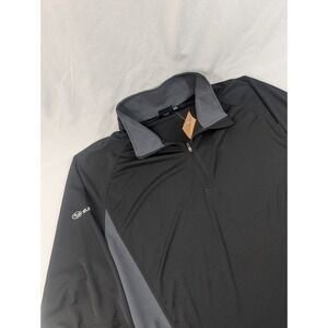 Subaru Black Label NWT Men XL Quarter-Zip Eco Poly Pullover Activewear Top